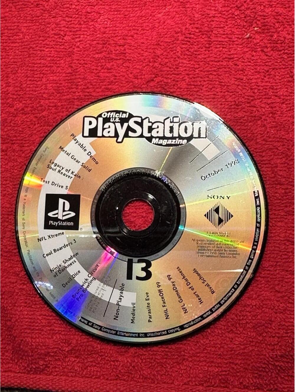 Official PlayStation Magazine Demo Disc # 13 October 1998 (Used, Disc Only)